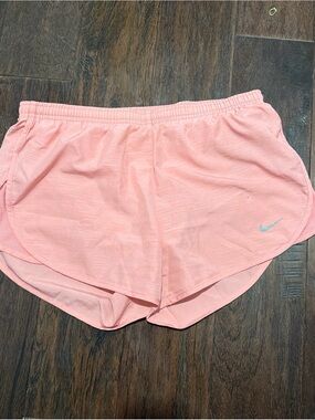 Nike Women's Coral Pink Athletic Running Shorts